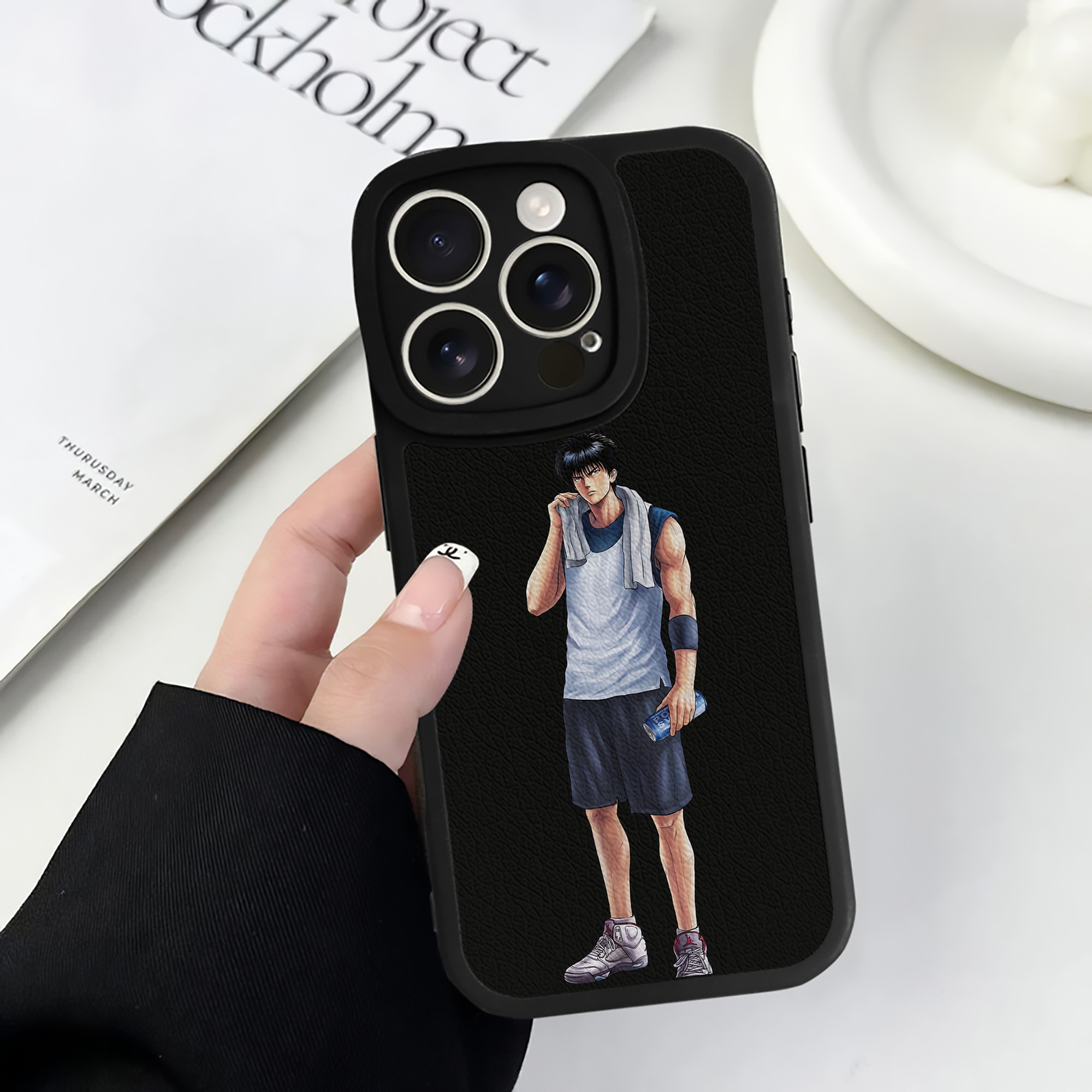 （画像用） SLAM DUNK／スラムダンク 【iPhone 16シリーズ対応】シリコンスマホケース（レザー調） 材質：シリコン